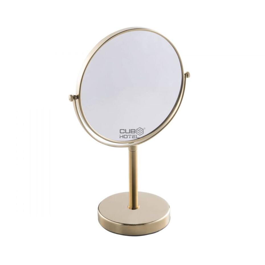 Double Face Gold Mirror with 3X Base